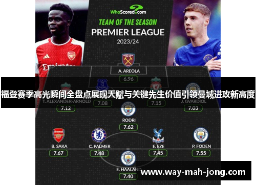 福登赛季高光瞬间全盘点展现天赋与关键先生价值引领曼城进攻新高度